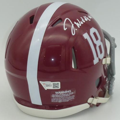 Jaylen Waddle Autographed Alabama Crimson Tide Mini Helmet Jaylen Waddle Autographed Alabama Crimson Tide Mini Helmet