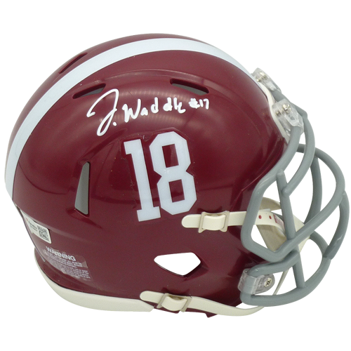 Jaylen Waddle Autographed Alabama Crimson Tide Mini Helmet - Fanatics