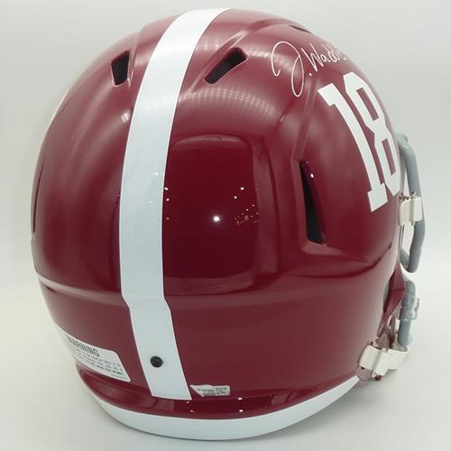 Jaylen Waddle Autographed Alabama Crimson Tide (Speed) Deluxe Full-Size Replica Helmet - Fanatics