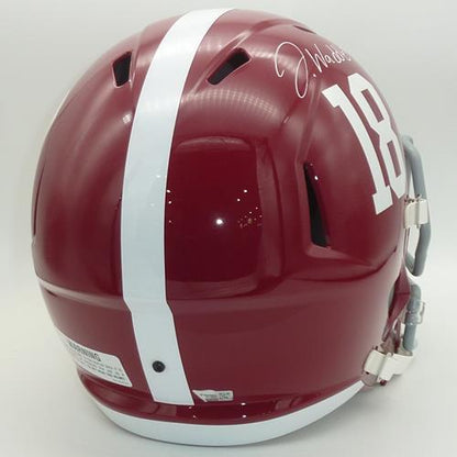 Jaylen Waddle Autographed Alabama Crimson Tide (Speed) Deluxe Full-Size Replica Helmet - Fanatics