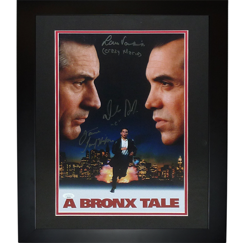Lillo Brancato C, Taral Hicks and Paul Perri Autographed A Bronx Tale Deluxe Framed 11x17 Movie Poster - JSA
