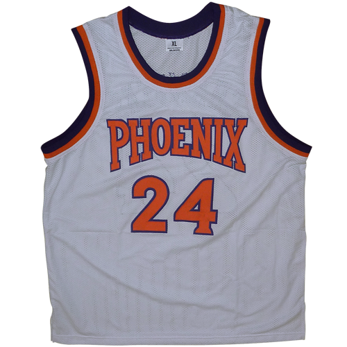 Tom Chambers Autographed Phoenix (White #24) Custom Jersey - JSA