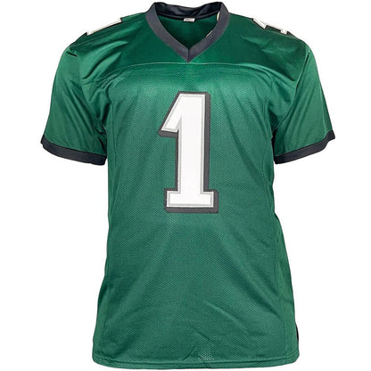 Jalen Hurts Philadelphia Eagles Signed Autograph Custom Jersey Green JSA  Certified