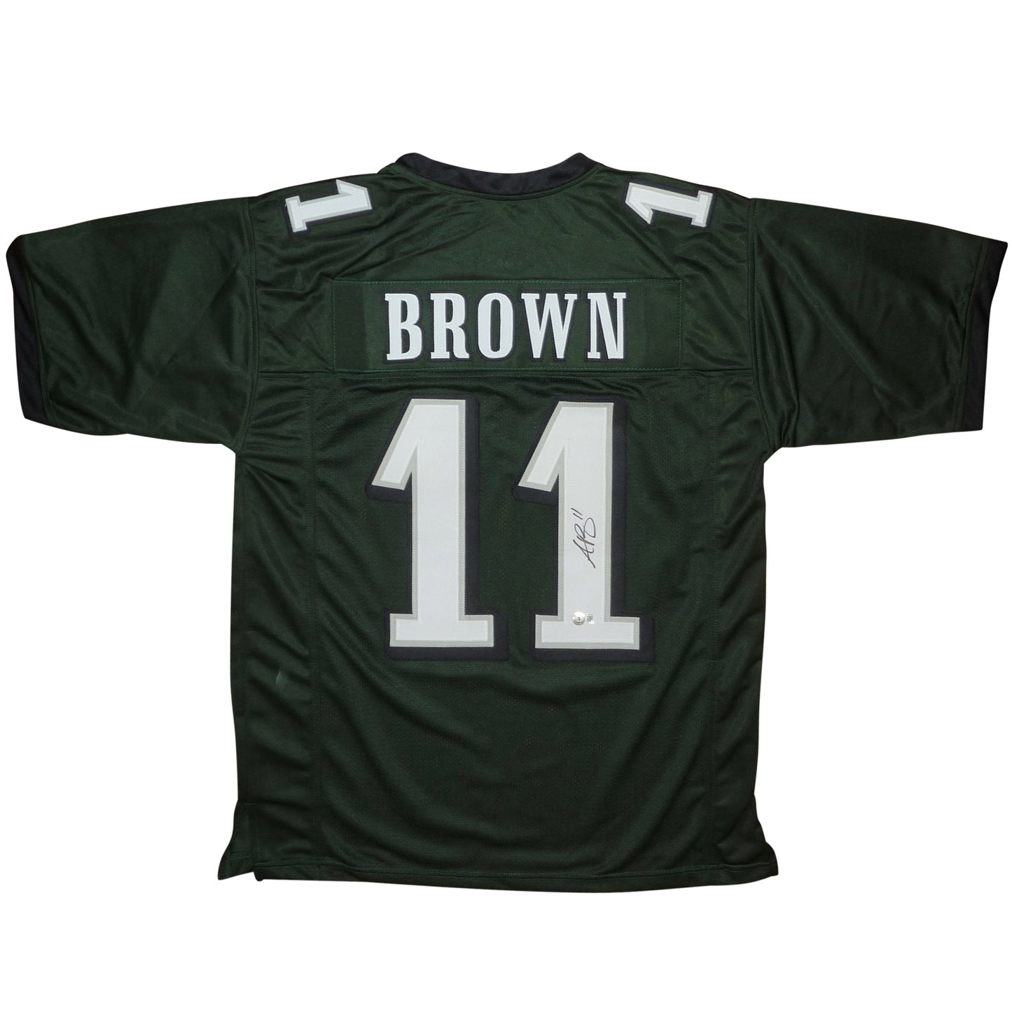 AJ Brown Autographed Philadelphia (Green #11) Custom Jersey – JSA