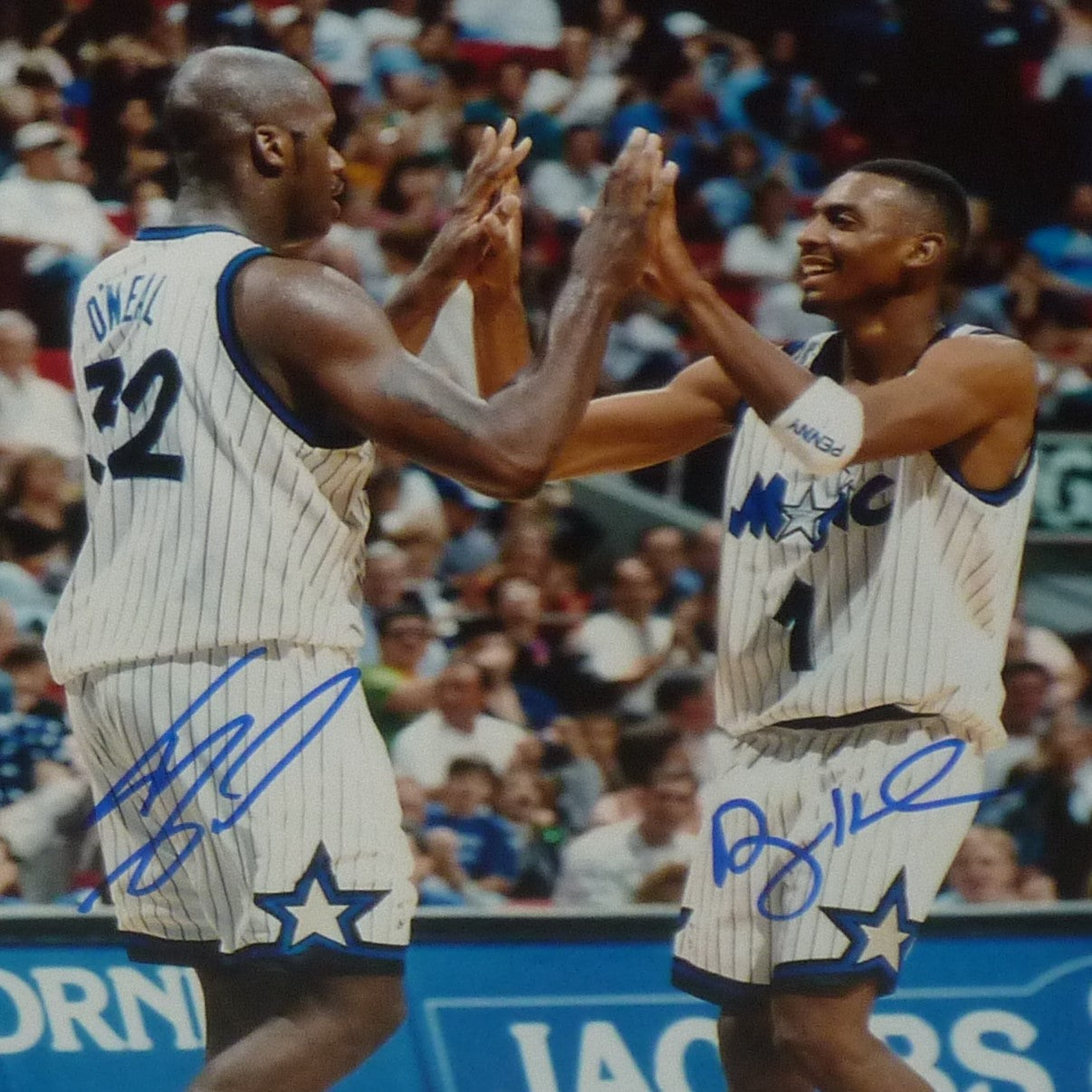 Anfernee Penny Hardaway Autographed Orlando Magic (White Pinstripe # –  Palm Beach Autographs LLC