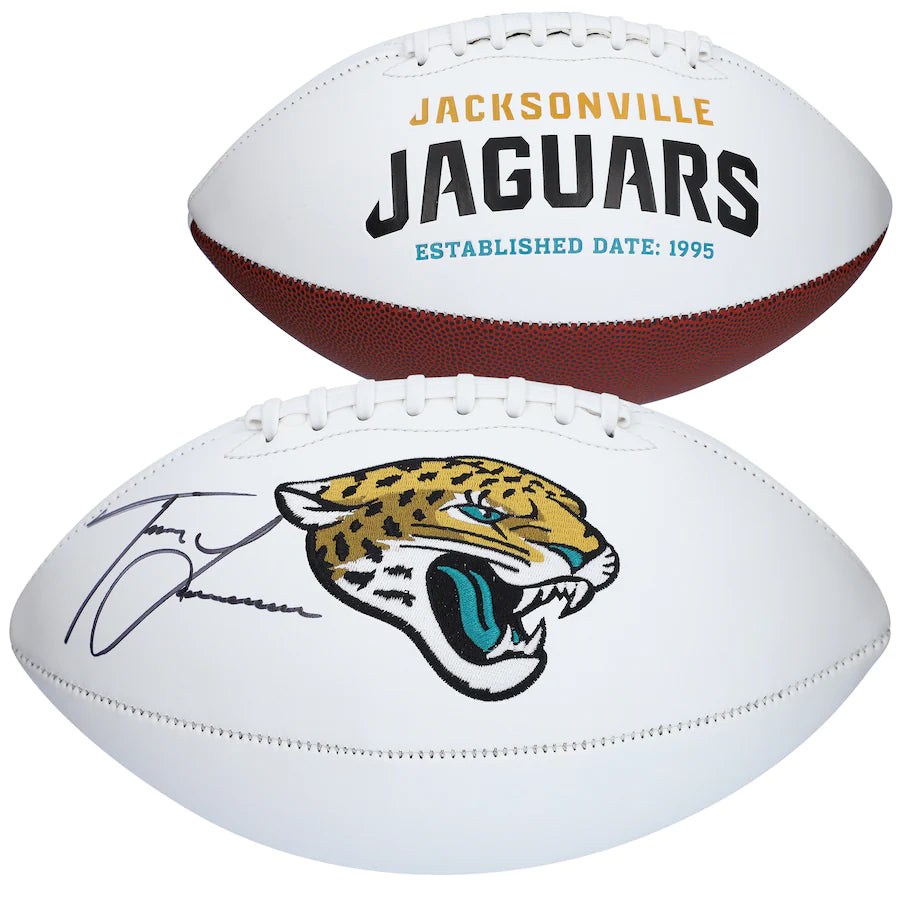 Trevor Lawrence Autographed Jacksonville Jaguars Logo Football – Fanatics