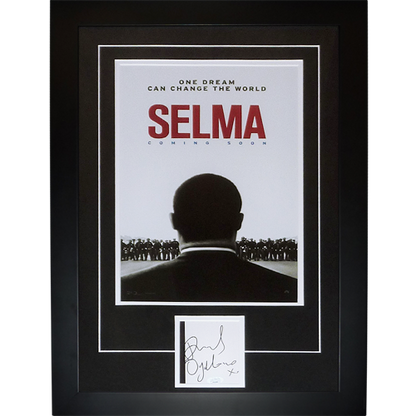 Selma 11x17 Movie Poster Deluxe Framed with David Oyelowo Autograph - JSA