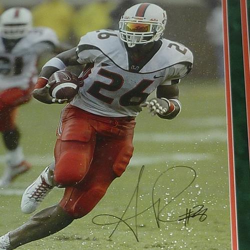 Sean Taylor Autographed Miami Hurricanes Deluxe Framed 16x20 Photo - Extremely Rare - JSA Full Letter