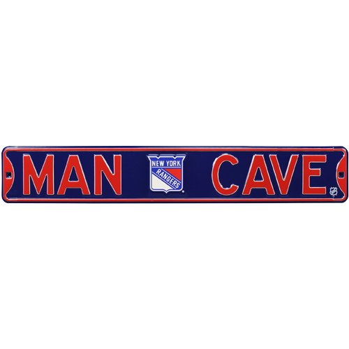 New York Rangers "MAN CAVE" Authentic Street Sign