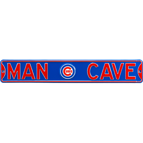 Chicago Cubs "MAN CAVE" Authentic Street Sign