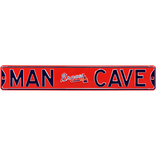 Atlanta Braves "MAN CAVE" Authentic Street Sign