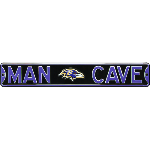 Baltimore Ravens "MAN CAVE" Authentic Street Sign