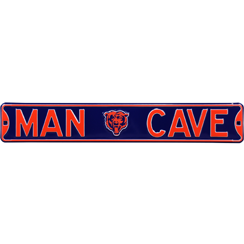Chicago Bears "MAN CAVE" Authentic Street Sign