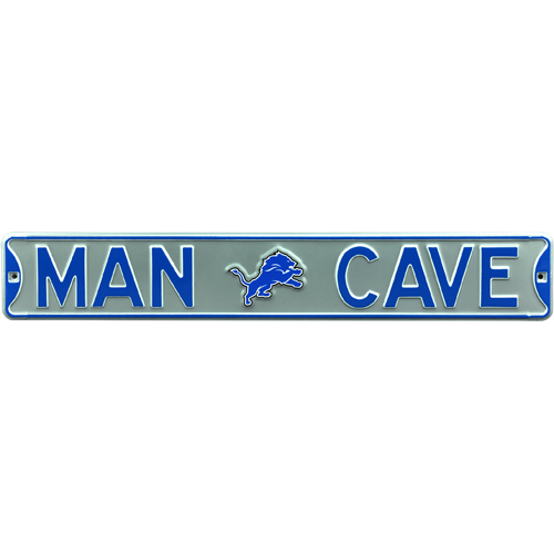 Detroit Lions "MAN CAVE" Authentic Street Sign