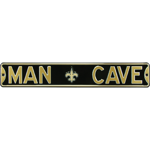 New Orleans Saints "MAN CAVE" Authentic Street Sign