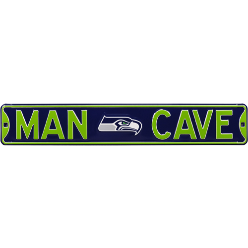 Seattle Seahawks "MAN CAVE" Authentic Street Sign