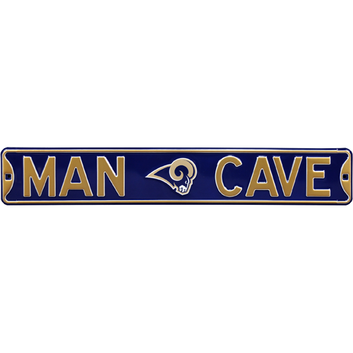 Los Angeles Rams "MAN CAVE" Authentic Street Sign