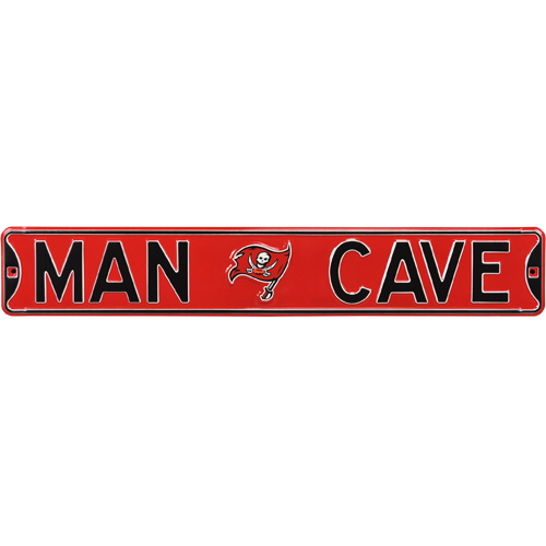 Tampa Bay Buccaneers "MAN CAVE" Authentic Street Sign