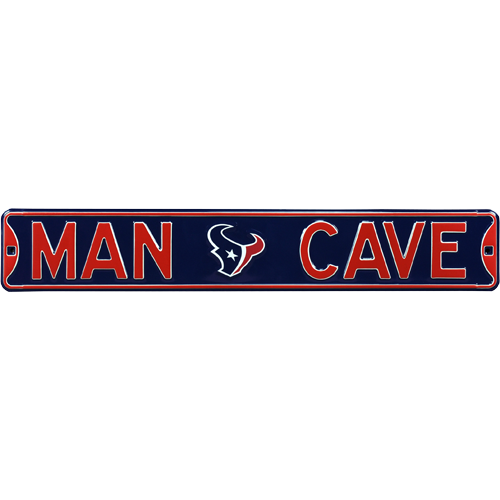 Houston Texans "MAN CAVE" Authentic Street Sign