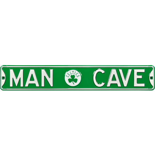 Boston Celtics "MAN CAVE" Authentic Street Sign