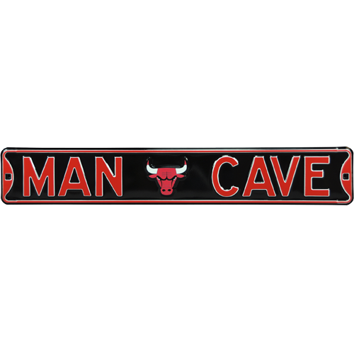 Chicago Bulls "MAN CAVE" Authentic Street Sign