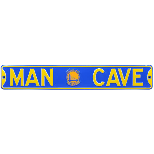 Golden State Warriors "MAN CAVE" Authentic Street Sign