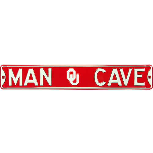 Oklahoma Sooners "MAN CAVE" Authentic Street Sign