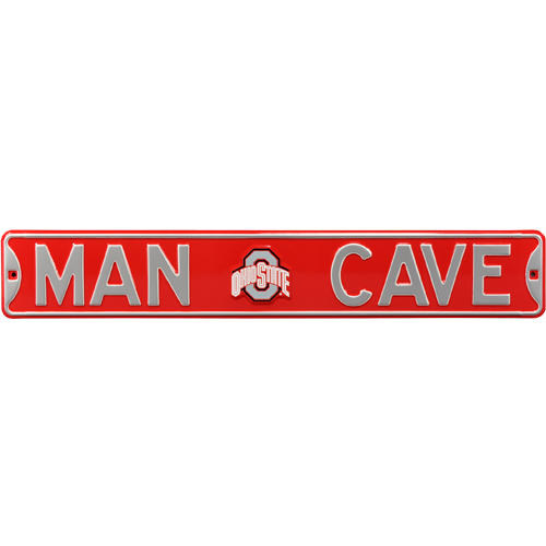 Ohio State Buckeyes "MAN CAVE" Authentic Street Sign