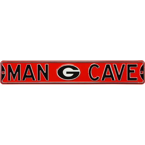 Georgia Bulldogs "MAN CAVE" Authentic Street Sign
