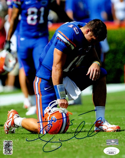 Tim Tebow Autographed Florida Gators (Tebowing) 8x10 Photo - Tebow Holo, JSA