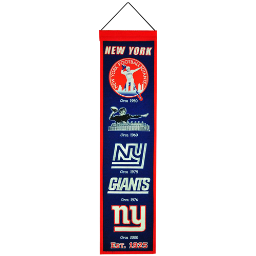 New York Giants Logo Evolution Heritage Banner