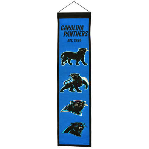Carolina Panthers Logo Evolution Heritage Banner