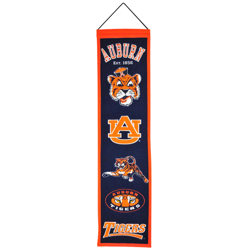 Auburn Tigers Logo Evolution Heritage Banner