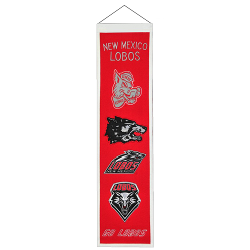New Mexico Lobos Logo Evolution Heritage Banner