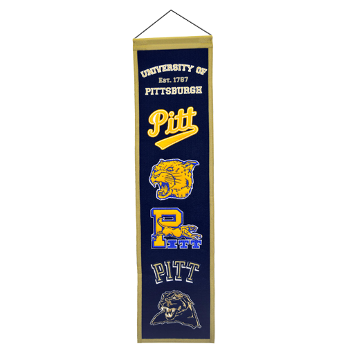 Pittsburgh Panthers Logo Evolution Heritage Banner