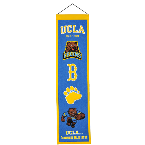 UCLA Bruins Logo Evolution Heritage Banner