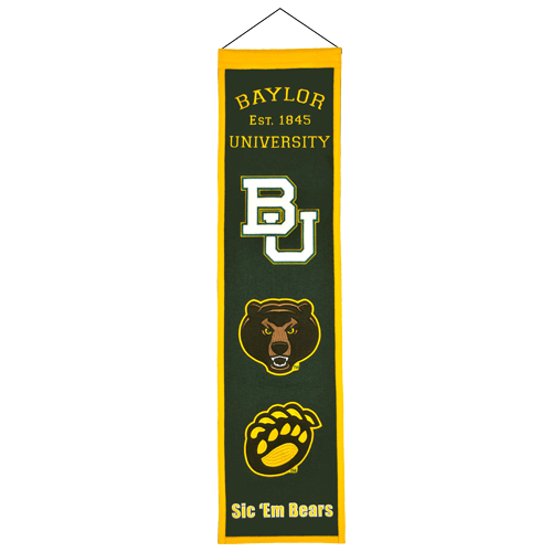 Baylor Bears Logo Evolution Heritage Banner