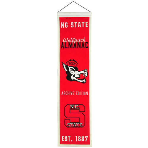 North Carolina State NC State Wolfpack Logo Evolution Heritage Banner