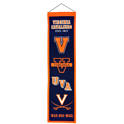 Virginia Cavaliers Logo Evolution Heritage Banner