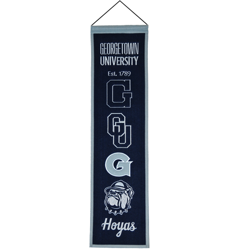 Georgetown Hoyas Logo Evolution Heritage Banner