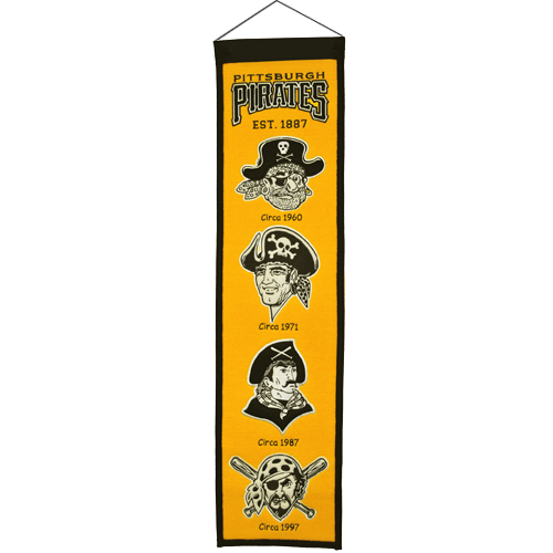 Pittsburgh Pirates Logo Evolution Heritage Banner