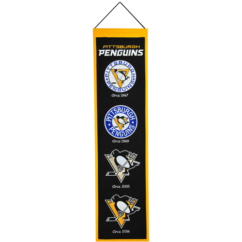 Pittsburgh Penguins Logo Evolution Heritage Banner