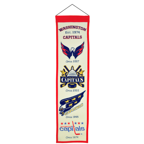 Washington Capitals Logo Evolution Heritage Banner