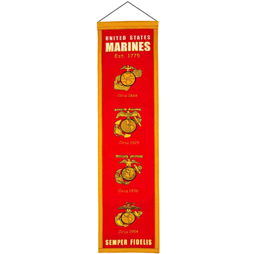 United States of America Marine Corps Evolution Heritage Banner