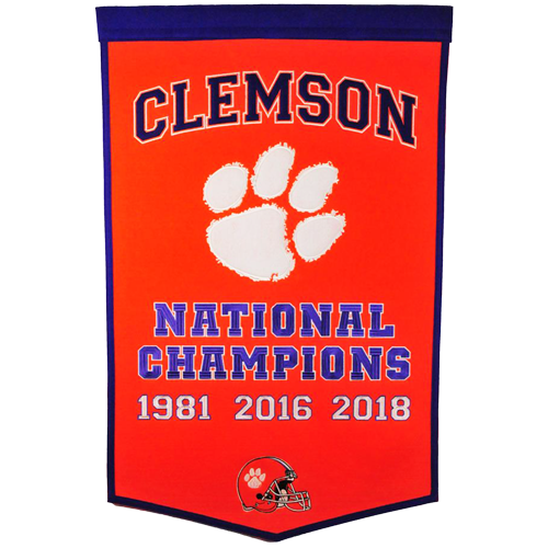Clemson Tigers Football Championship Dynasty Banner