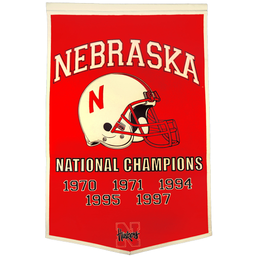 Nebraska Huskers Football Championship Dynasty Banner