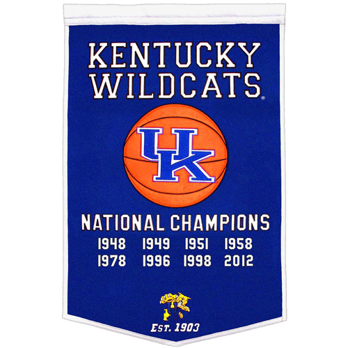 Kentucky Wildcats Basketball Championship Dynasty Banner