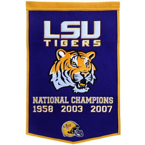 Louisiana State LSU Tigers Football Championship Dynasty Banner