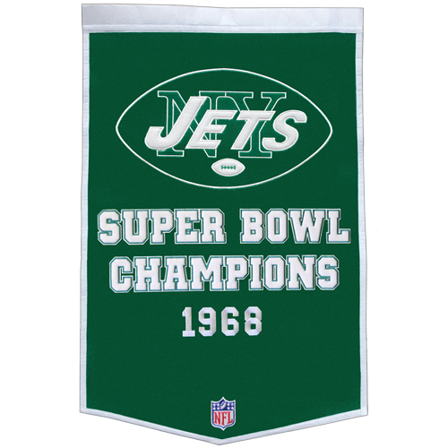 New York Jets Super Bowl Championship Dynasty Banner