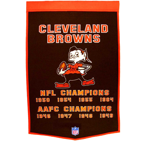 Cleveland Browns Super Bowl Championship Dynasty Banner